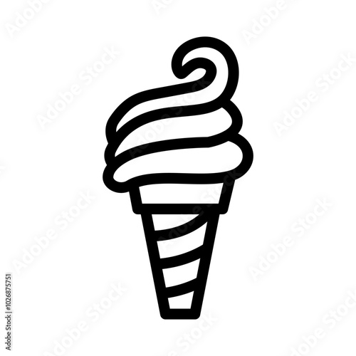 20 ice cream line icon illustration vector graphic