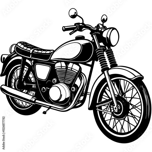 Scooter bike silhouette 
 vector illustration on a white background
