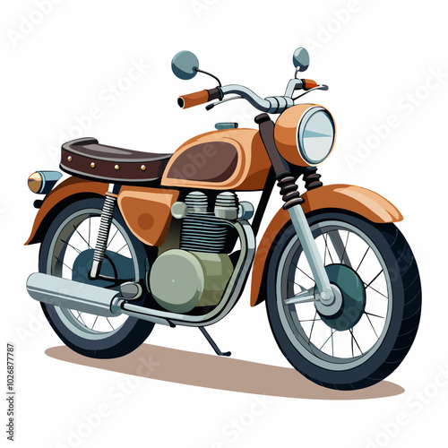 Scooter bike vector illustration on a white background

