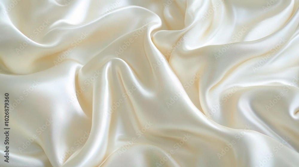 Soft and Elegant Cream Satin Fabric Texture Soft and Elegant Cream Satin Fabric Texture