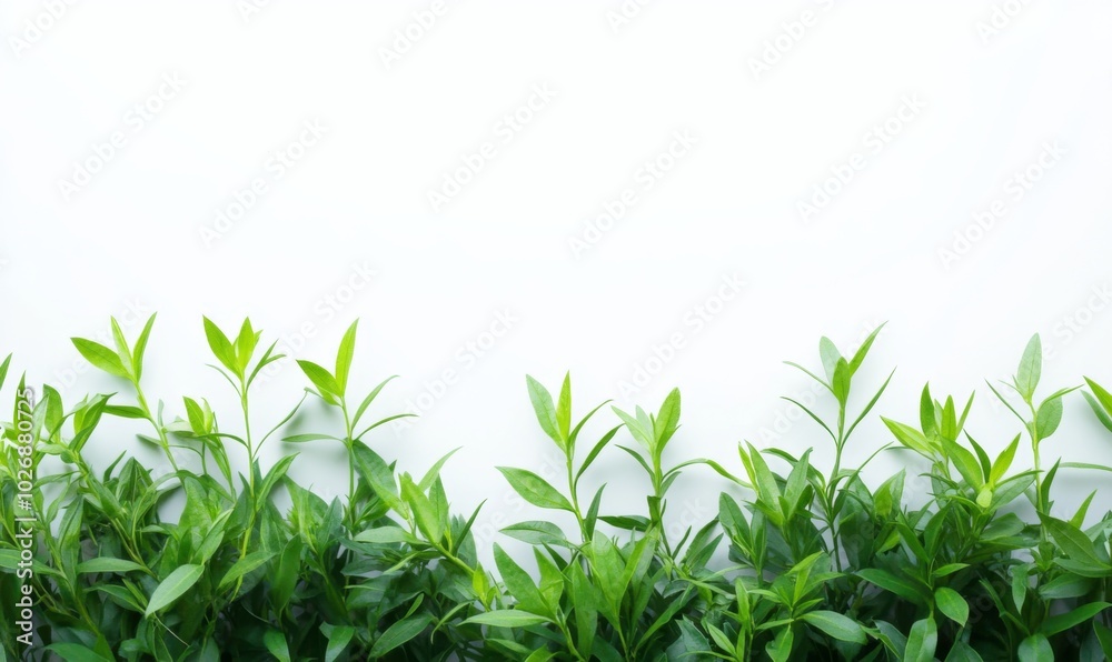 green shrubs with dense foliage arranged in a row green shrubs with dense foliage arranged in a row