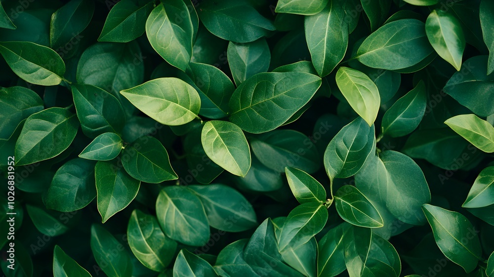 Vibrant Green Foliage Backdrop for Nature Conservation and Environmental Protection