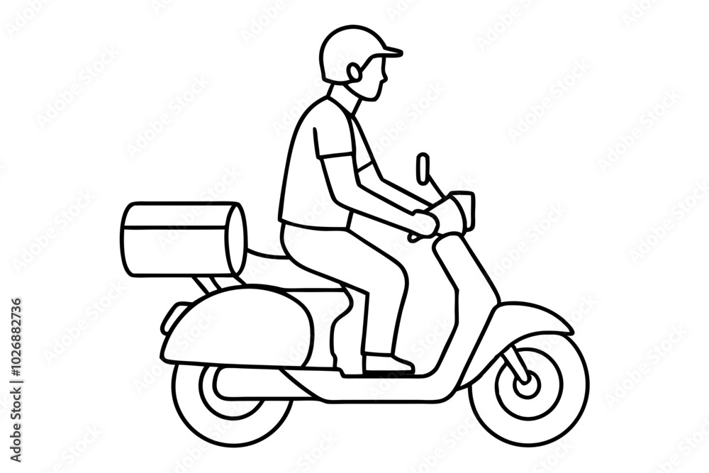 person riding a scooter person riding a scooter