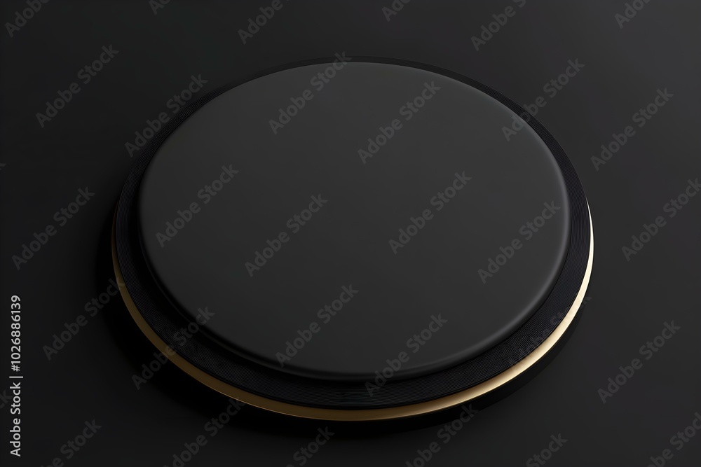 3d podium top view on a black background. Round platform for luxury product presentation. Stage for beauty and perfume design 3d podium top view on a black background. Round platform for luxury product presentation. Stage for beauty and perfume design