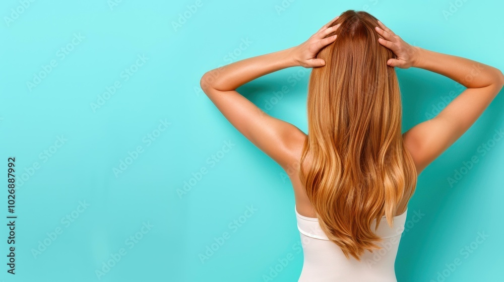 Stunning young woman with an elegant pose, showcasing a slim figure. A stylish closeup portrait in vibrant colors. Stunning young woman with an elegant pose, showcasing a slim figure. A stylish closeup portrait in vibrant colors.