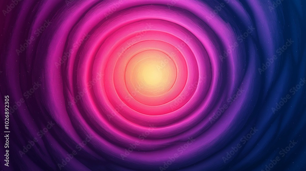 Obraz premium Vibrant Circular Echoes in Gradient Colors