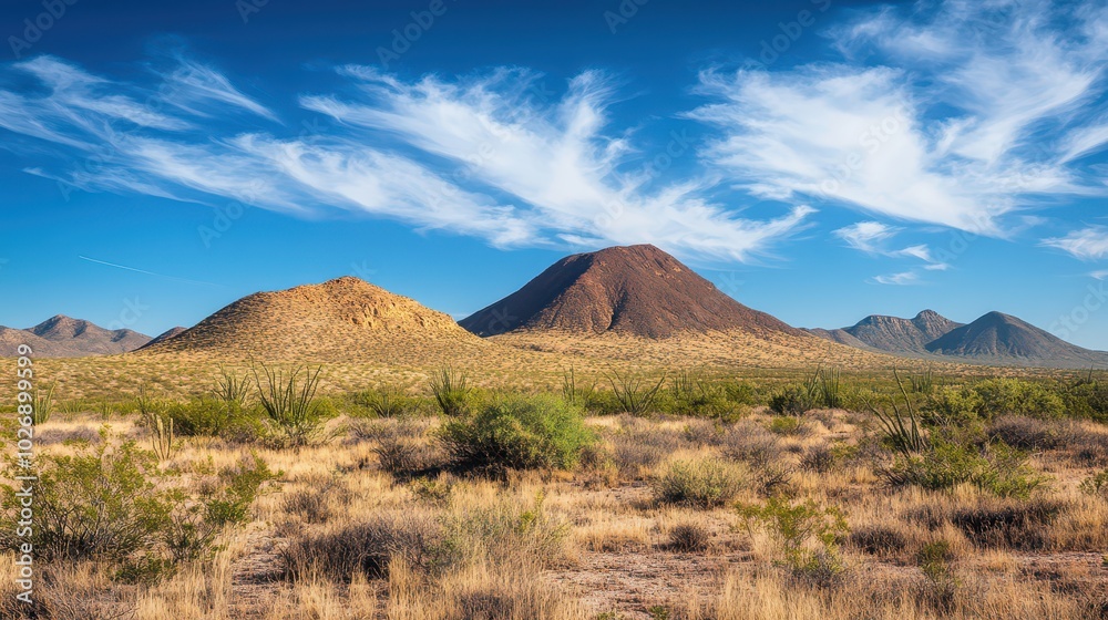 Vast Mountain Desert Landscape in Texas A Wild West Experience Vast Mountain Desert Landscape in Texas A Wild West Experience