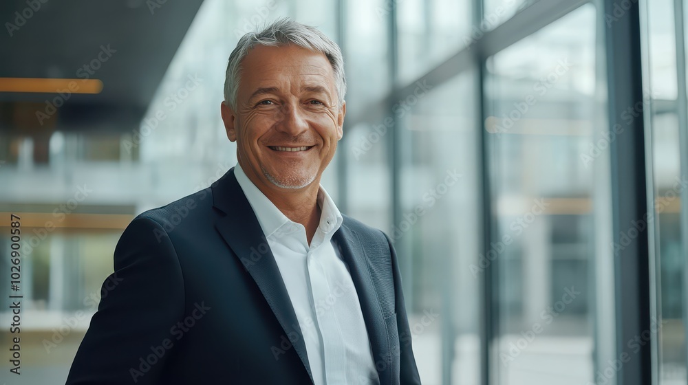 Portrait of a Successful Senior Business Consultant in a Modern Office Environment Portrait of a Successful Senior Business Consultant in a Modern Office Environment