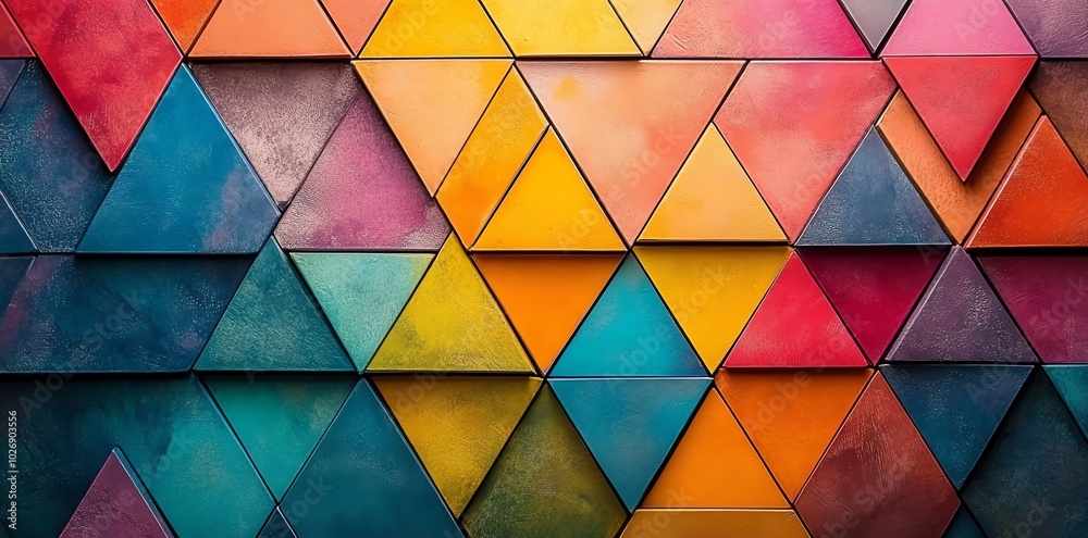 Colorful geometric pattern of triangles. Colorful geometric pattern of triangles.