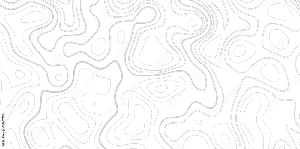 Realistic Topographic map line of an area vector. Modern design with White background with topographic wavy pattern design. Realistic Topographic map line of an area vector. Modern design with White background with topographic wavy pattern design.