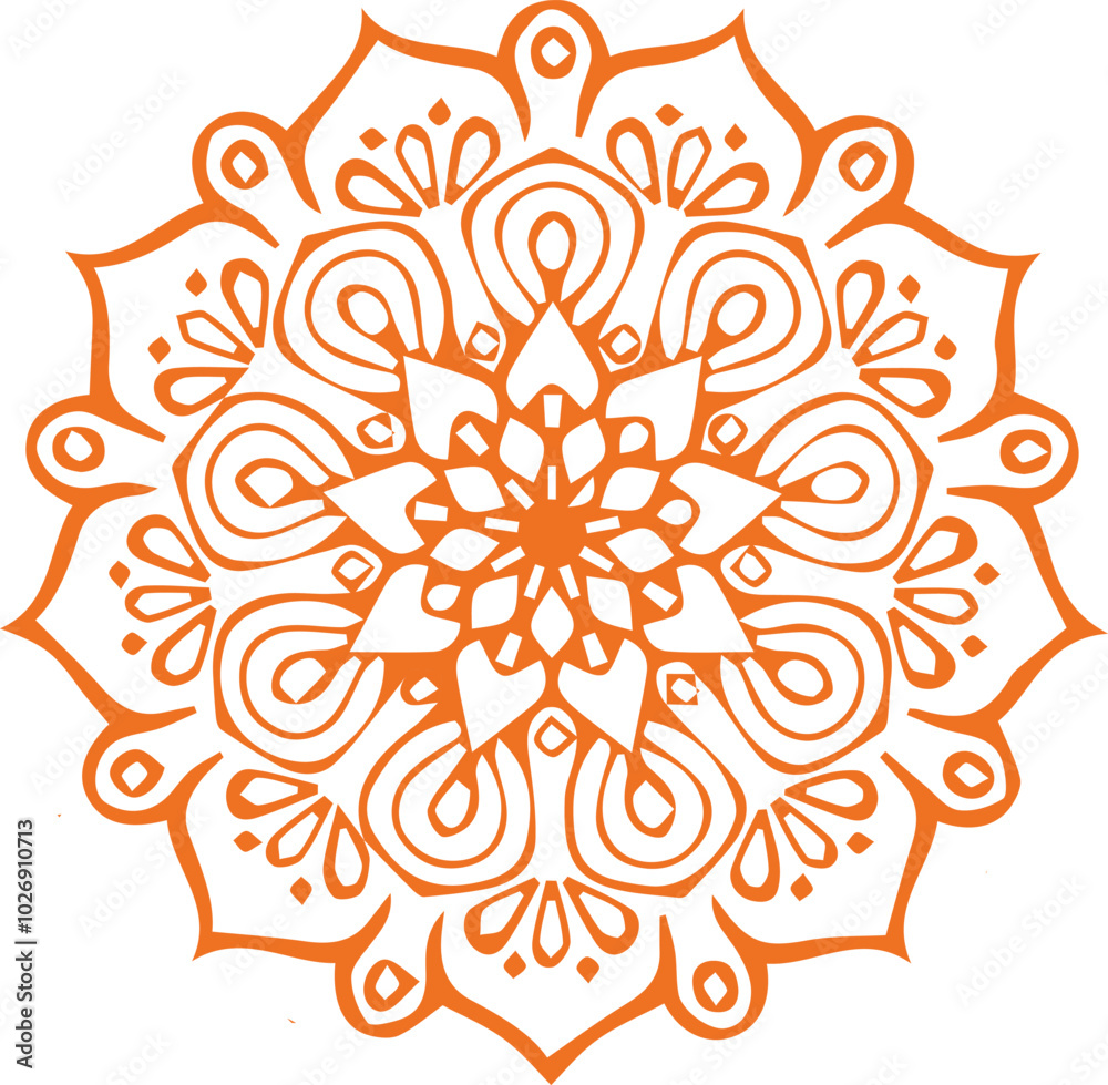 Beautiful flower art and mandala vector design
