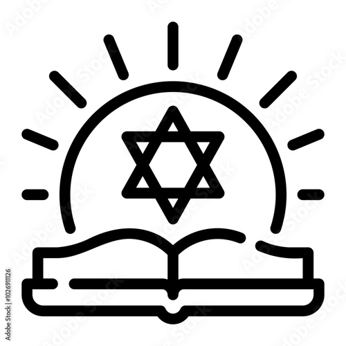 torah line icon