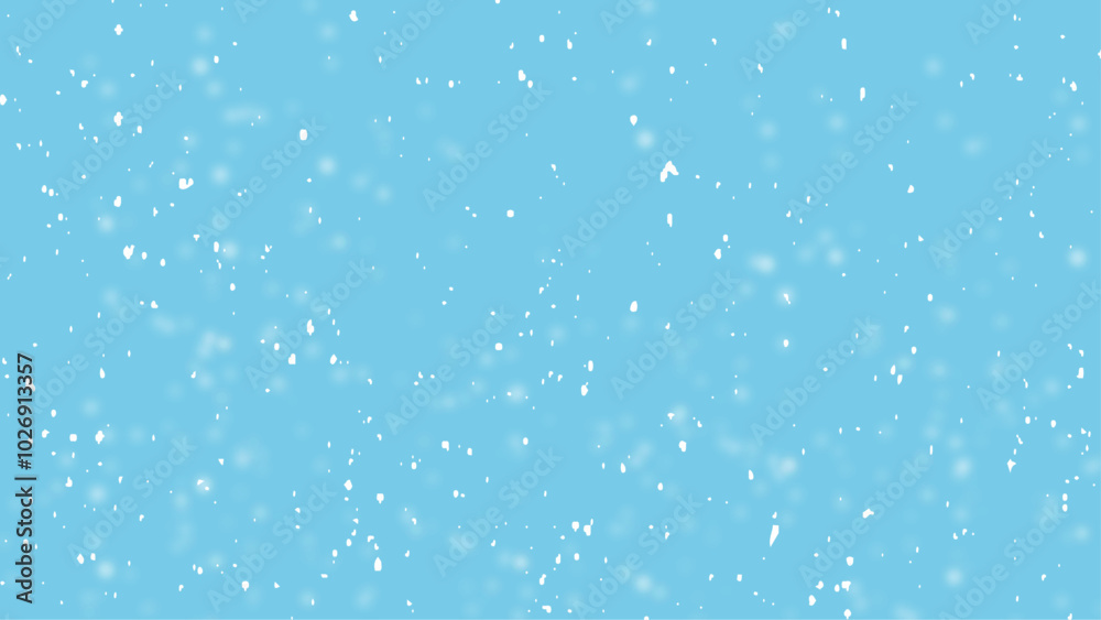 Snowflakes in different shapes and forms background vector. Snowfall sky white teal blue background. Snowflakes in different shapes and forms background vector. Snowfall sky white teal blue background.