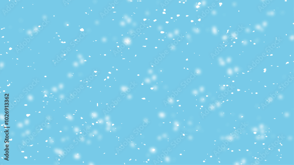 Snowflakes in different shapes and forms background vector. Snowfall sky white teal blue background. Snowflakes in different shapes and forms background vector. Snowfall sky white teal blue background.
