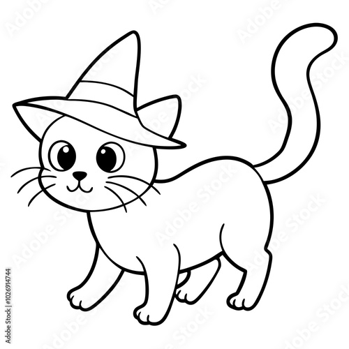 simple icon Children coloring book page, line art, black and white, cute style, illustration of a sheep