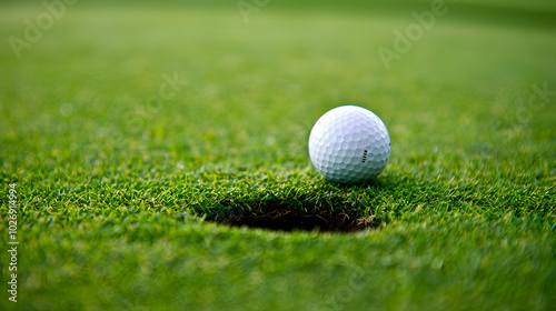 golf ball on green grass