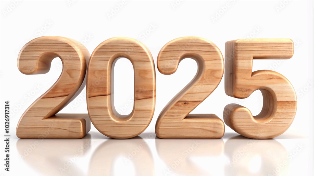 Welcome to new year 2025 Wooden numerals spelling out 2025, symbolizing the arrival of a new year. background Welcome to new year 2025 Wooden numerals spelling out 2025, symbolizing the arrival of a new year. background