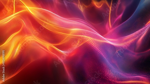 Colorful abstract wave patterns, vibrant design