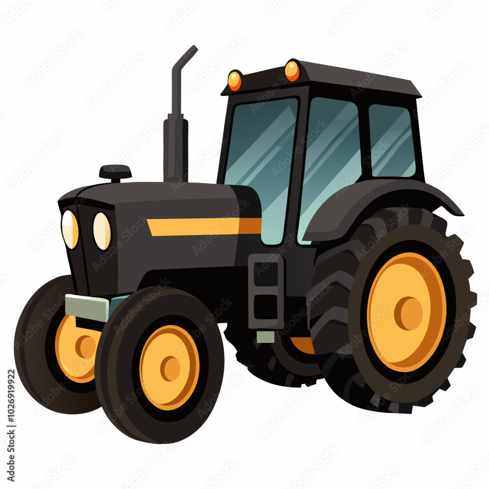 Fototapeta premium tractor vector illustration on a white background