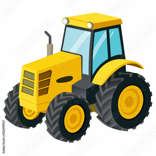 tractor vector illustration on a white background