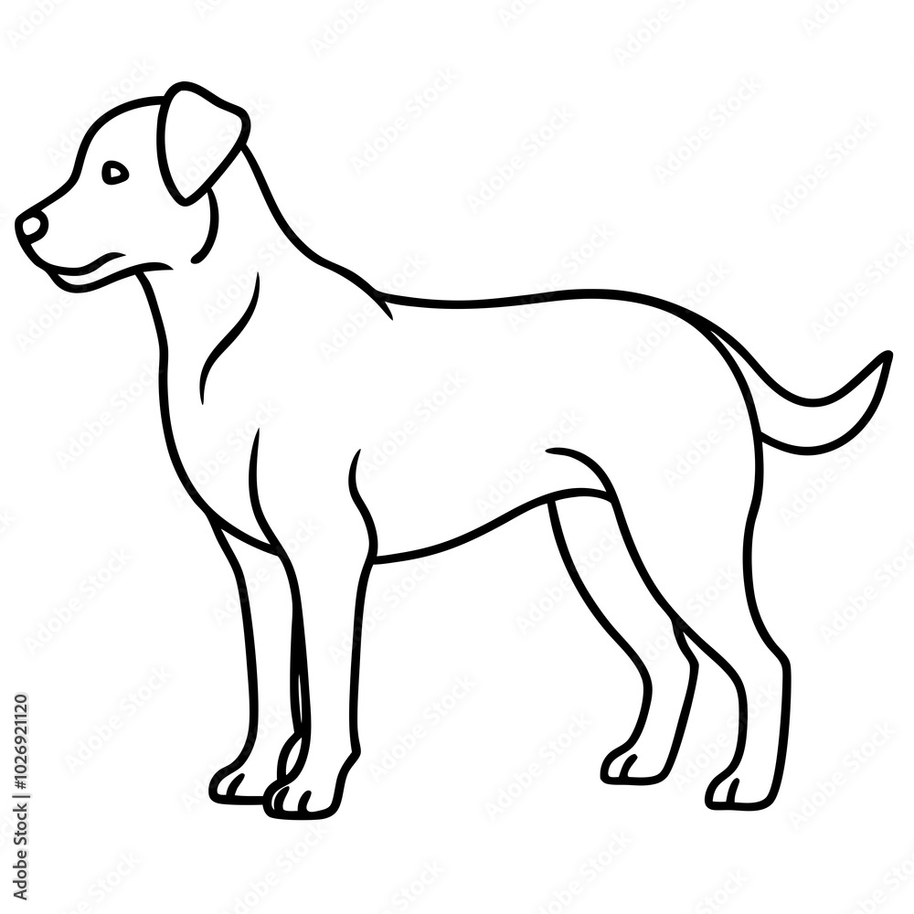 simple icon Children coloring book page, line art, black and white, cute style, illustration of a dog simple icon Children coloring book page, line art, black and white, cute style, illustration of a dog