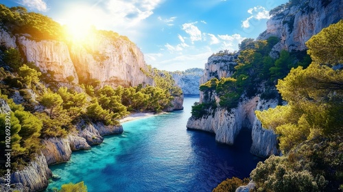 Calanques National Park close to Marseille.