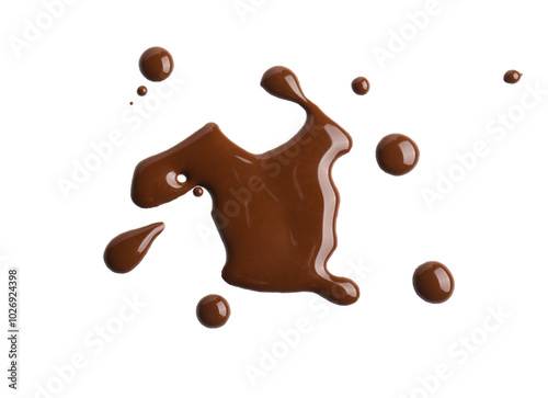 Sweet chocolate splashes on...