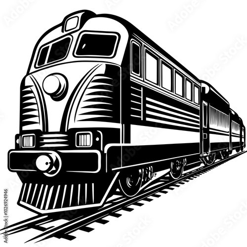 train silhouette 
vector illustration on a white background


