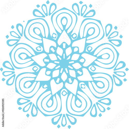 Beautiful flower art and mandala vector design