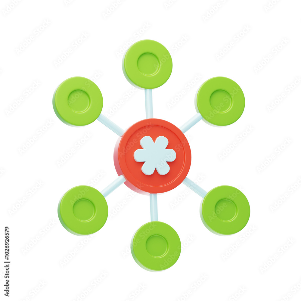 3D Healthcare Data Network Connection