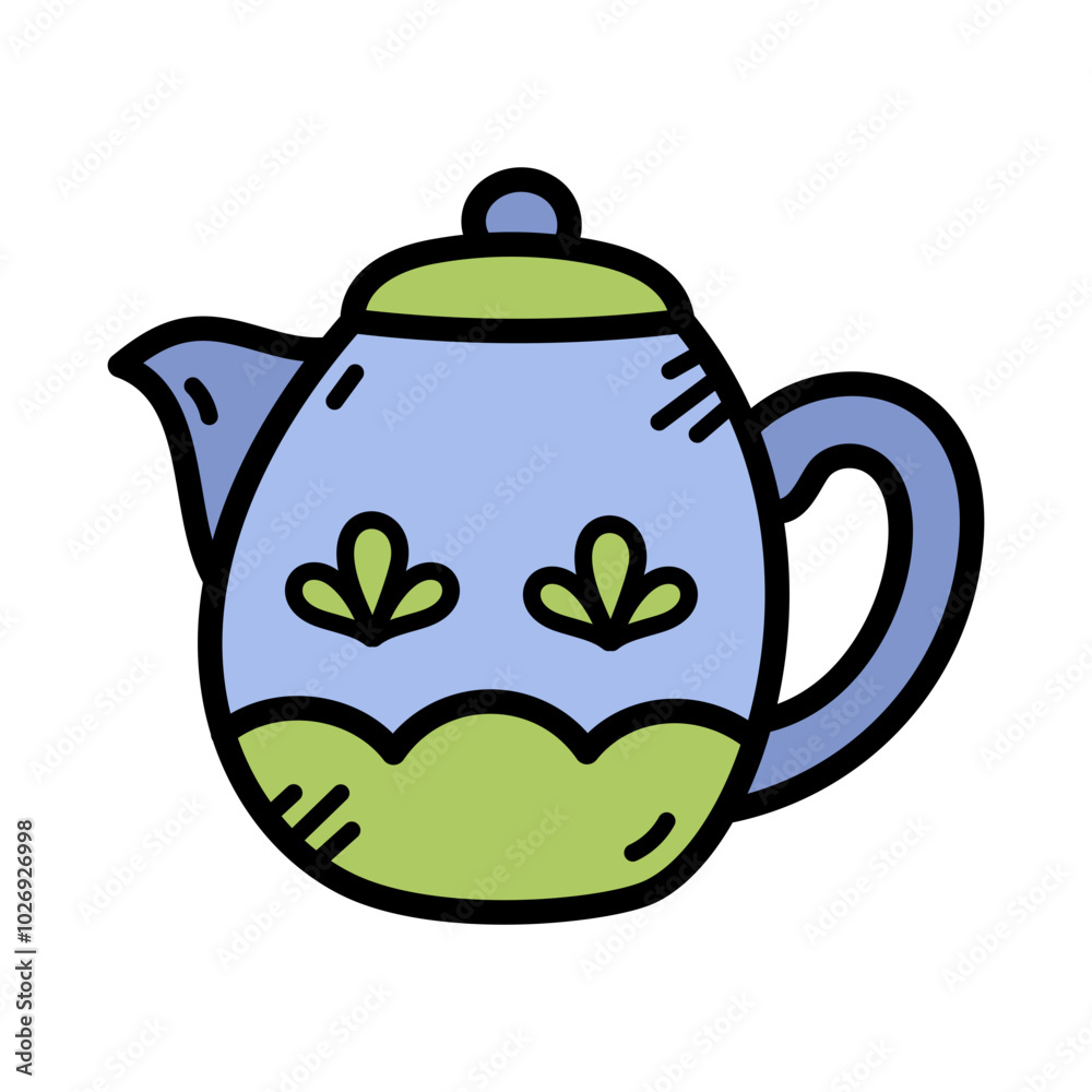 Obraz premium Teapot Doodle Illustration