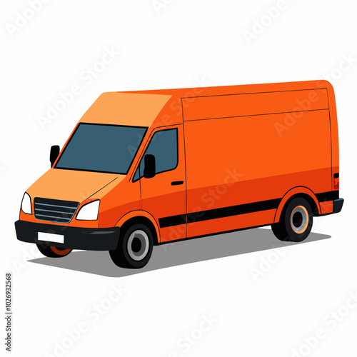 delivery van vector illustration on a white background
