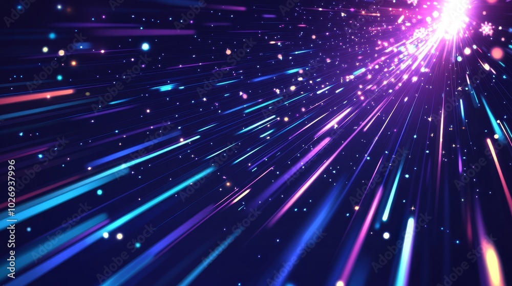 A vibrant explosion of light and color, suggesting motion and energy in a cosmic or digital space. A vibrant explosion of light and color, suggesting motion and energy in a cosmic or digital space.
