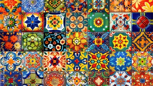 A Colorful Mosaic of Mexican Talavera Tiles