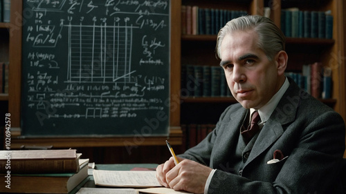 AI-Generated Photorealistic Image of Niels Bohr