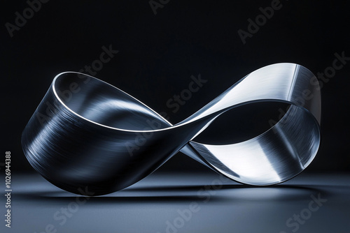 Abstract Möbius strips and vibrant flowing ribbons for tech branding, modern design, and creative projects.