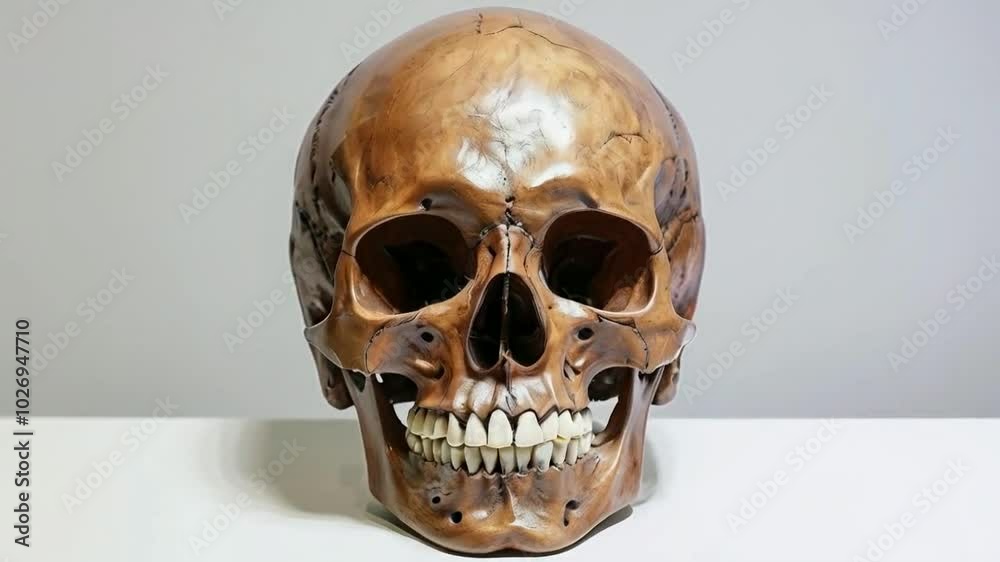 Realistic Human Skull Display Realistic Human Skull Display