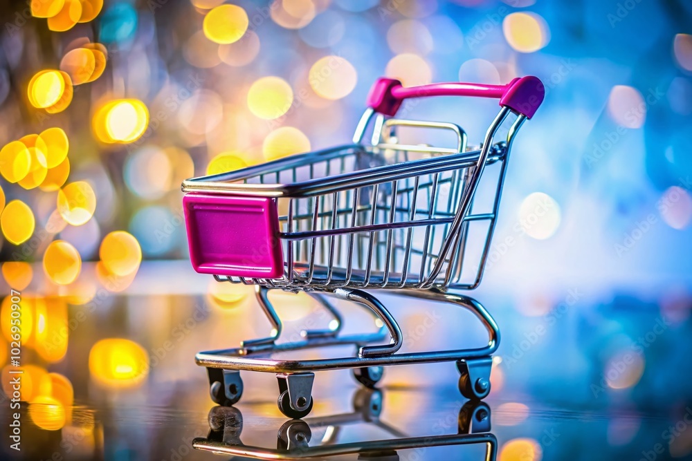Isolated Shopping Cart on White Background for E-Commerce and Retail Imagery Isolated Shopping Cart on White Background for E-Commerce and Retail Imagery