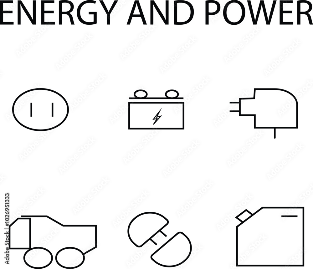 energy and power icons useful in hydropower project energy and power icons useful in hydropower project
