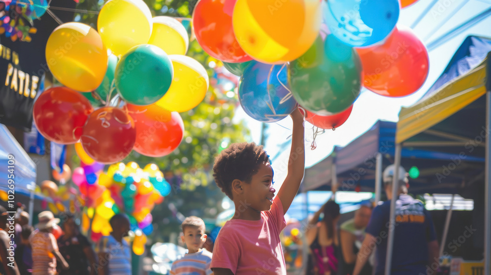 A family-friendly street festival with face painting, balloon animals, and carnival rides, bringing joy and laughter to kids and adults alike.