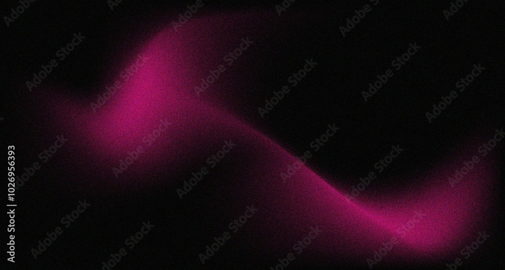 Gradient lights on black background, abstract dark pink grain gradation texture, vector pink soft blur with noise texture abstract background