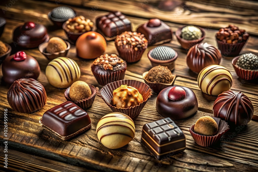 Luxurious Chocolate Delights in High Dynamic Range for a Decadent Experience Luxurious Chocolate Delights in High Dynamic Range for a Decadent Experience