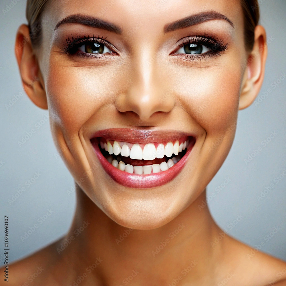 close up portrait of a smiling woman