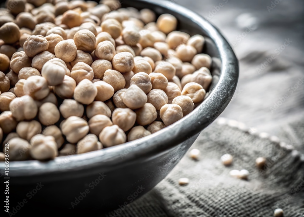 Macro Photography of Chickpeas: Detailed Close-Up of Healthy Legumes for Culinary and Nutritional Visuals Macro Photography of Chickpeas: Detailed Close-Up of Healthy Legumes for Culinary and Nutritional Visuals