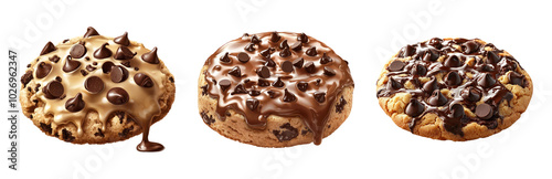 Wallpaper Mural Delicious Assortment of Chocolate Cookies Isolated on Transparent Background Torontodigital.ca