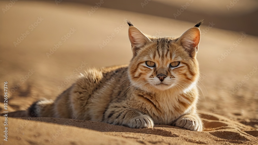 sand cat portrait ai gen sand cat portrait ai gen