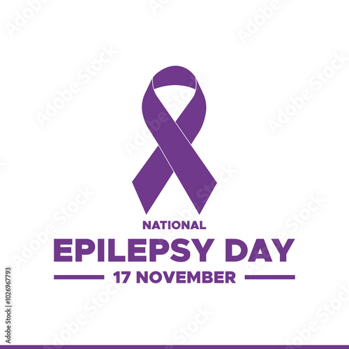  vector illustration about National Epilepsy Day, 17th November, awareness about epilepsy and the urgent need for improved treatment, better care