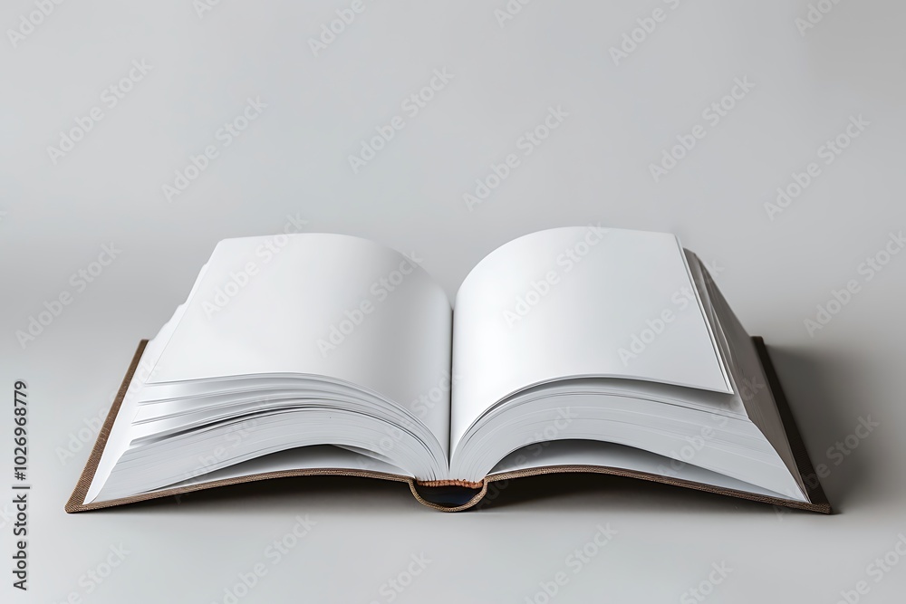 White blank office desk with books and notebooks White blank office desk with books and notebooks