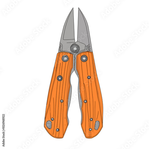 Pliers isolated 