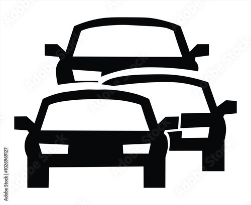 Solid road conditions, icon vektor illustration